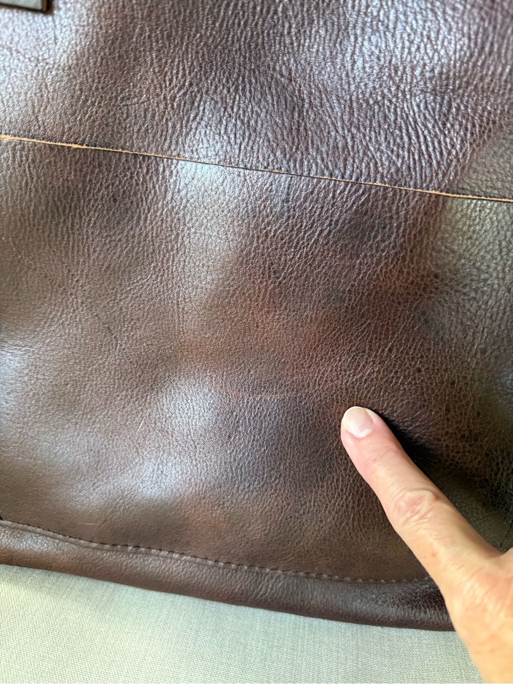 Portland Leather Goods Dark Brown Leather Shoulder Bag - Picture 10 of 12